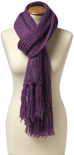 Purple Winter Scarf - Scarf (500x500), Png Download