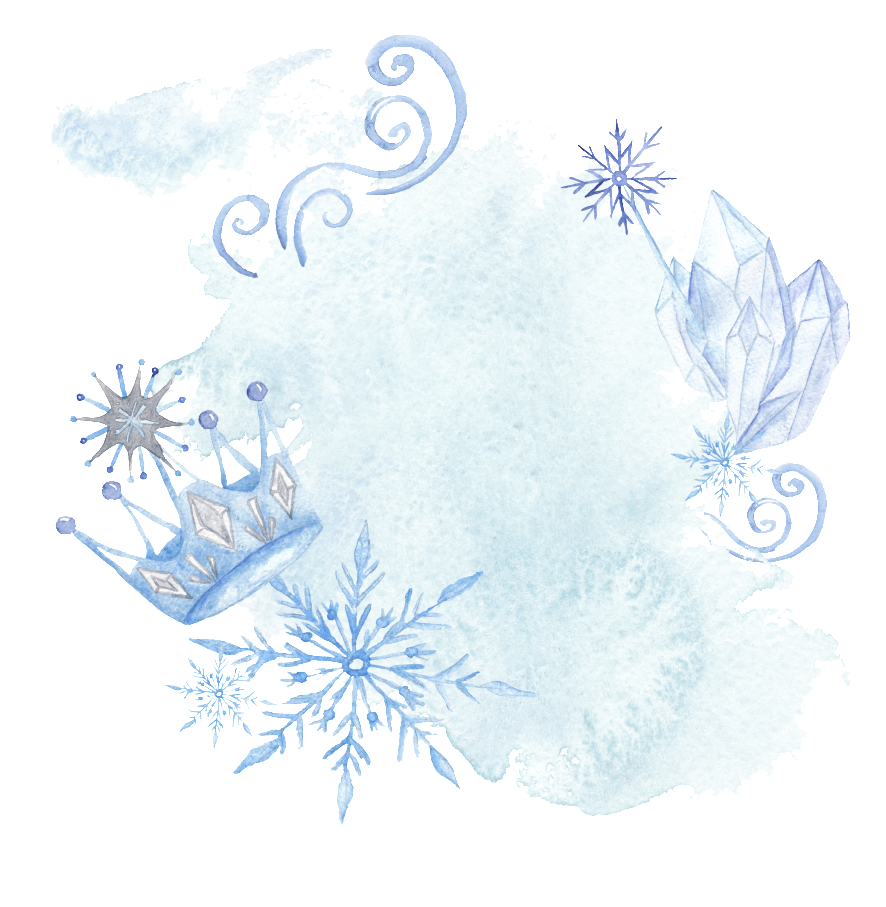 Blue Hand Drawn Crown Snowflake Cartoon Snow Transparent - Frozen