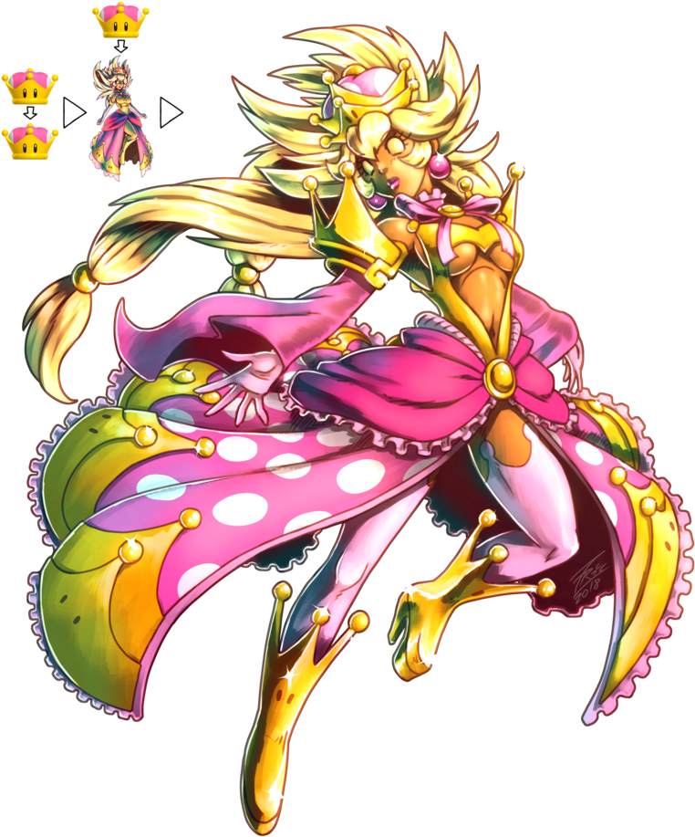 Crownette Drawn By Fabio Fontes - Super Crownette (800x942), Png Download