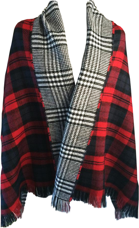 Long & Knotted - Plaid (720x960), Png Download