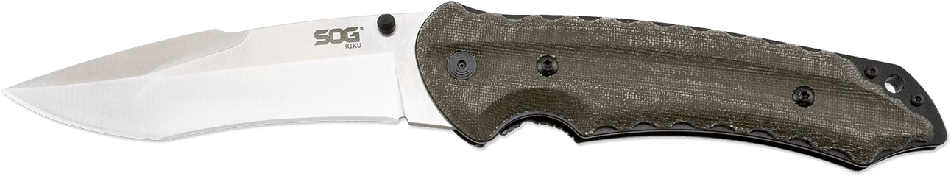 You Are Engraving - Sog Kiku, Green Linen Micarta Handle, Tanto Blade,satin,plain,lg (979x402), Png Download