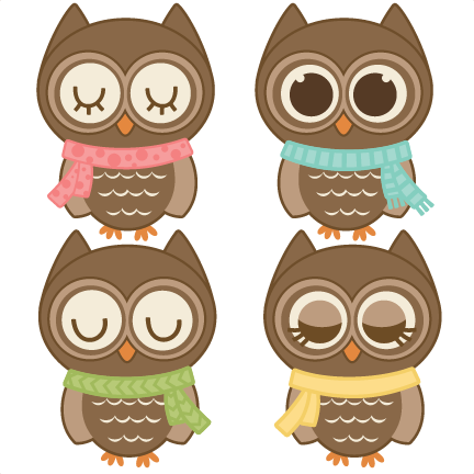 Assorted Winter Owls Svg Cutting Files Owl Svg Cuts - Clipart Pictures About Winter Owls (432x432), Png Download