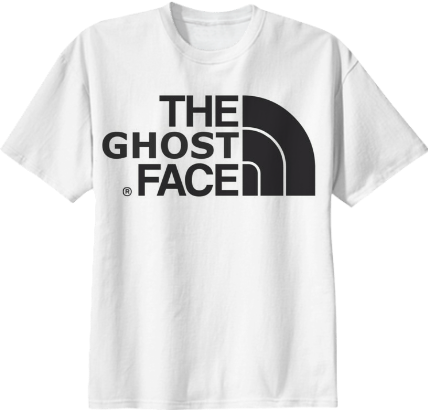 00 Design By Mattschiavone - Ghost Face North Face (428x410), Png Download