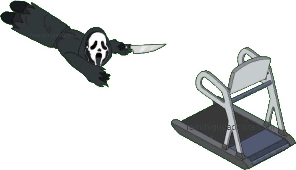 Ghostface Train To Kill - Ghostface Family Guy (1058x619), Png Download