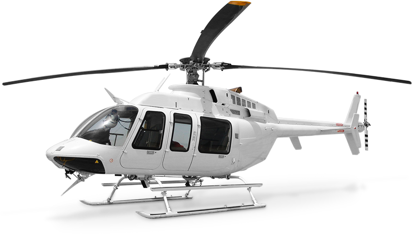 Tripulación Y Mantenimiento Helicópteros - Bell 407 (1100x485), Png Download