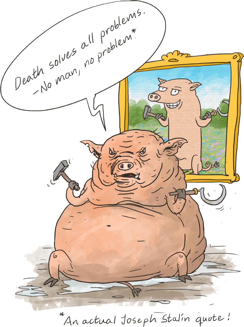 Oh, And There's Also The Thing Where He Has A Herd - Old Major Animal Farm Png (791x1060), Png Download