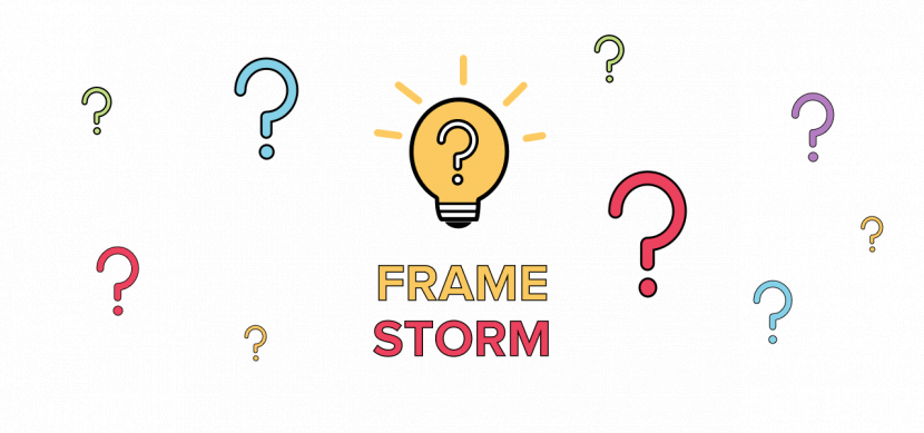 Instead Of Brainstorm, Let's Frame-storm - Graphic Design (830x389), Png Download