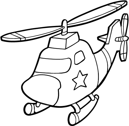 Drawing Helicopter 34 - Imagenes De Helicoptero Para Colorear (600x470), Png Download