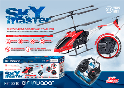 Airinvader - Radio-controlled Helicopter (433x586), Png Download