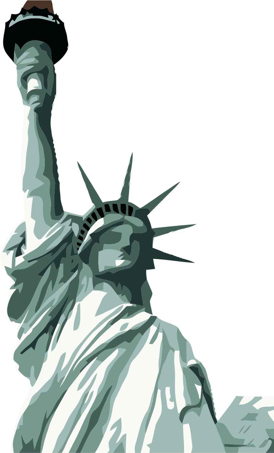 Liberty Statue Hires - Statue Of Liberty (671x1023), Png Download
