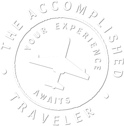 Accomplished Traveler Logo (452x466), Png Download