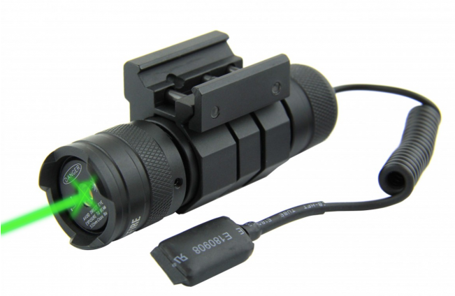 Tacfire Compact Rifle/shotgun Green Laser With Pressure - Tacfire Laser Sights Compact Green Laser W/pressure (650x650), Png Download