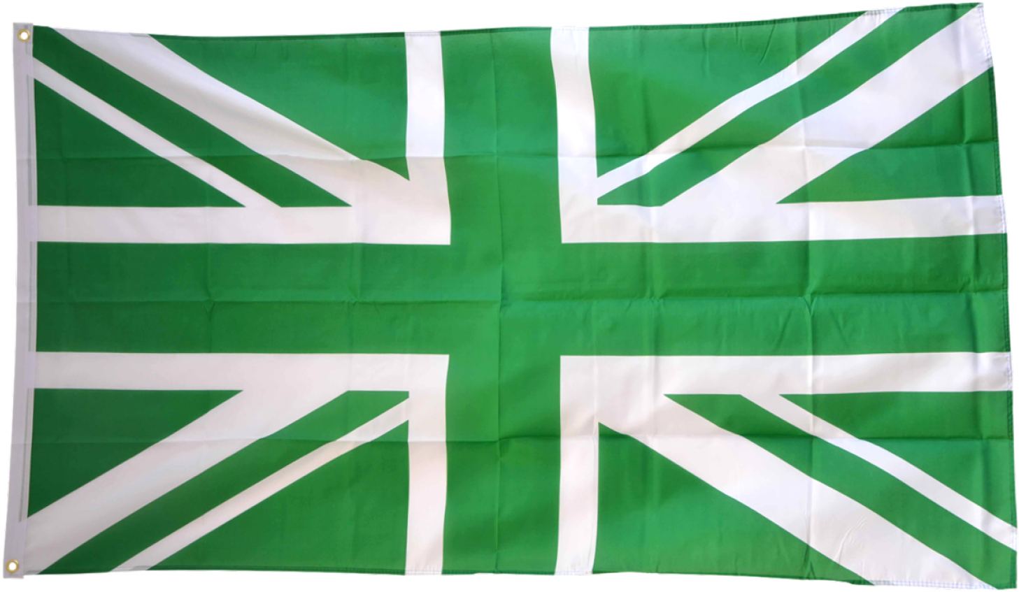 Great Britain Union Jack Green Flag - Online Study In Uk (1500x896), Png Download