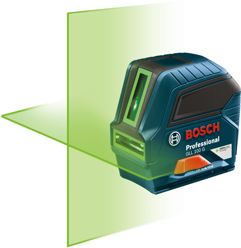 Bosch - Green-beam Self-leveling Cross-line Laser (500x700), Png Download