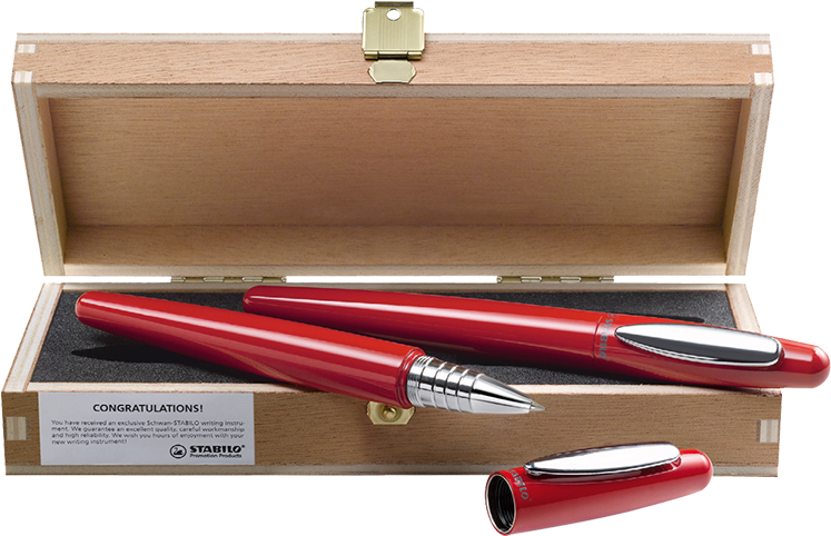 Werbegeschenk: 'stabilo Cigarro Box Mit ...'- Holz (815x555), Png Download