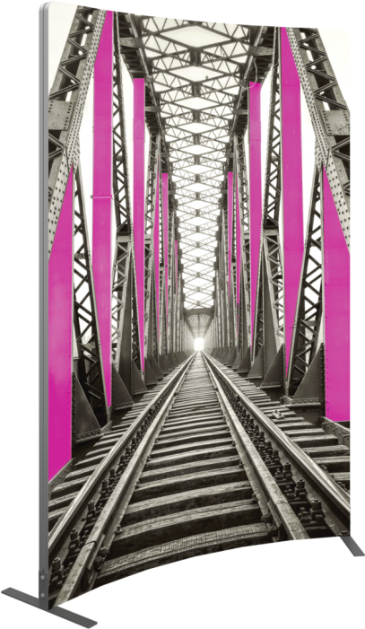 Vector Frame Curved 03 Fabric Banner Display - American Industrial I Framed Print - Black - 126cm (700x700), Png Download