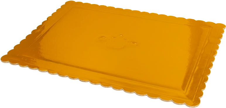 Sweet Carrier Collection Gold Embossed Scalloped Cake - Whalen Packaging (1000x662), Png Download
