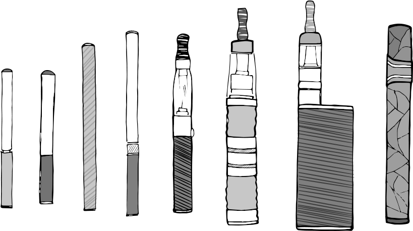 Más Recomendados Para Tener Una Experiencia De Vapeo - Different Types Of E Cigs (830x464), Png Download
