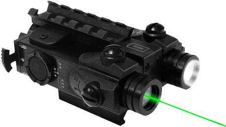 Tactical Rifle Flashlight/green Laser - Tactical Light (500x500), Png Download