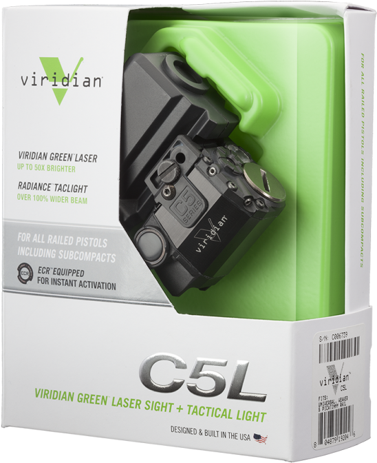 Viridian C5l Universal Subcompact Laser - Viseur Laser Rouge Lampe Tactique Viridian X5l-r Universel (584x700), Png Download