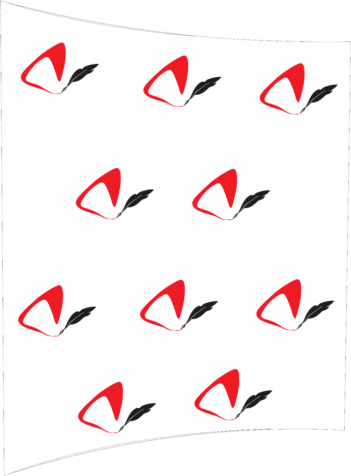 Curved Fabric Banner Wall - Textile (2364x1772), Png Download