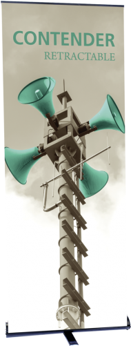 Contender Standard Retractable Banner Stand - Adjustable Height Retractable Banners (500x500), Png Download