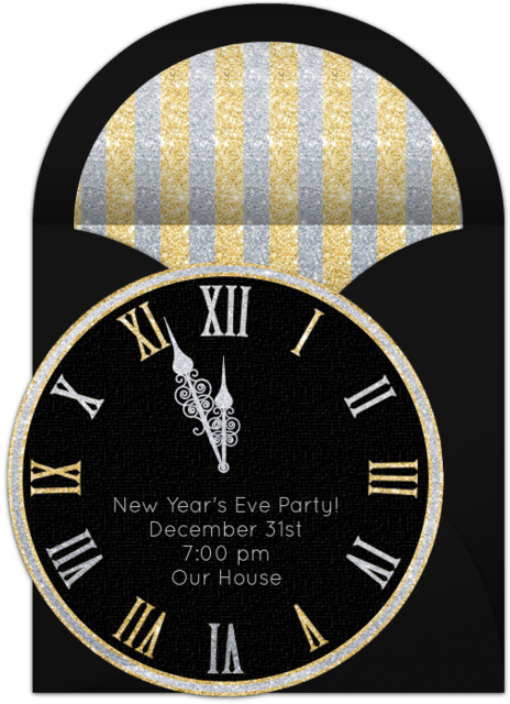Midnight Clock Online Invitation - Vintages Mond-gesicht Im Kreide-weiß Runde Wanduhr (650x650), Png Download