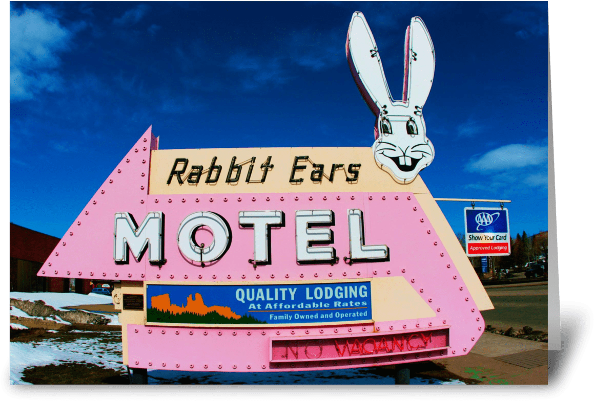 Rabbit Ears Motel Greeting Card - Antelope Jackrabbit (848x698), Png Download