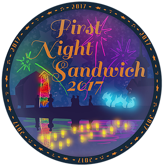 First Night In Sandwich New Years Eve 2016-17 - Circle (353x340), Png Download