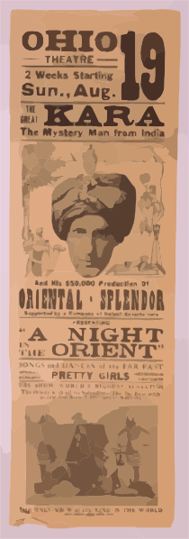 The Mystery Man From India And His $50,000 Production - Poster (210x598), Png Download