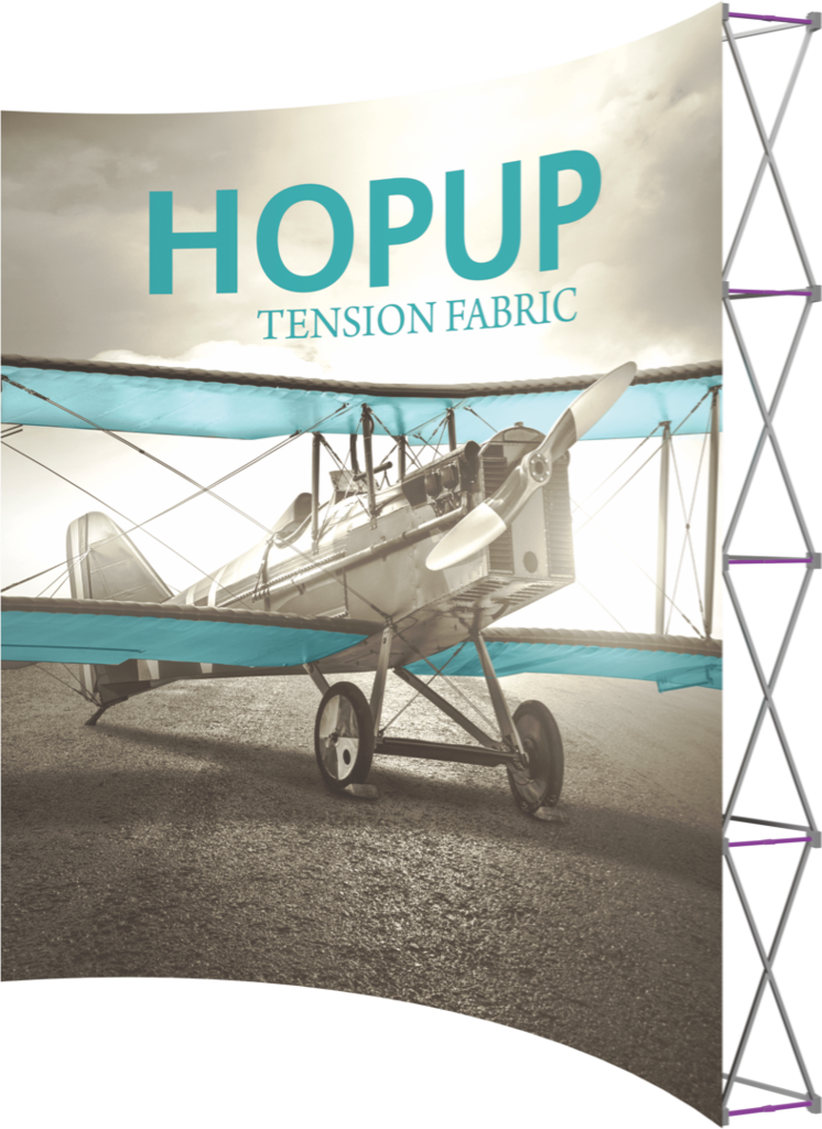 Hopup Backwall Display Extra Tall 10' - Tension Fabric Banner Display (746x1024), Png Download