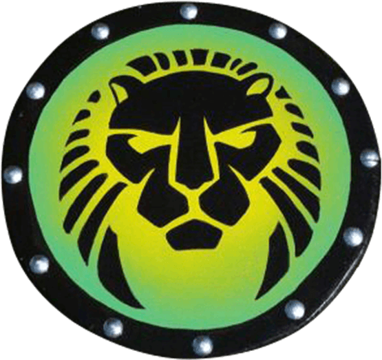 Wooden Lion Head Buckler Shield - Greek Shields Designs (550x550), Png Download