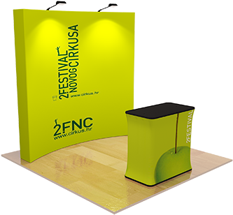 10ft Tension Fabric Banner - Textile (432x325), Png Download