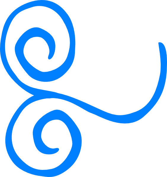 Blue Swirl Clip Art N14 - Clip Art (564x599), Png Download