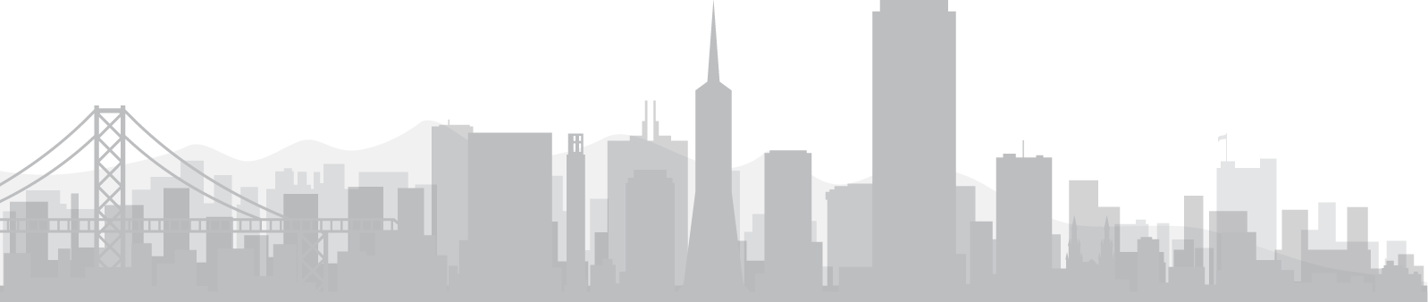 Excellence In French Catholic Education Since - San Francisco Skyline Transparent (1598x338), Png Download