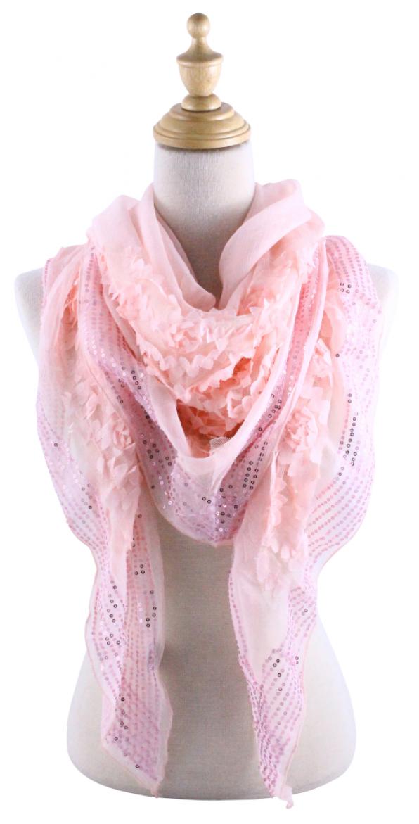 Qh 191 2 02 Pink - Scarf (840x1170), Png Download