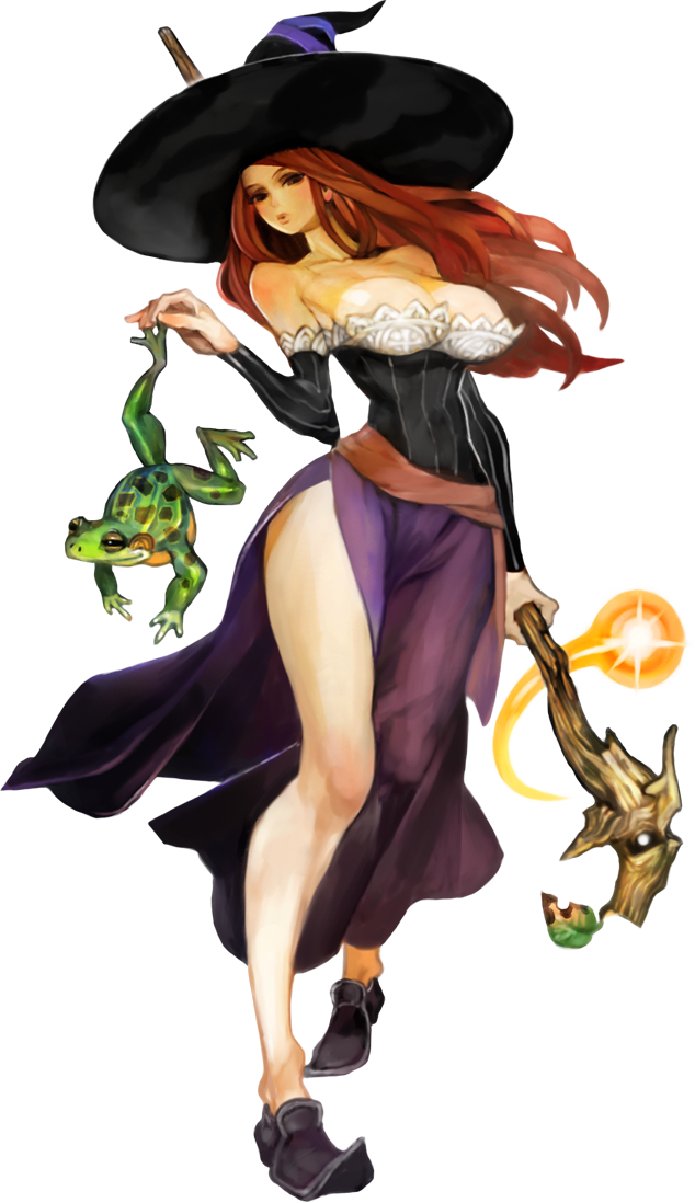 Dc - Sorceress - 02 - Dragon's Crown Characters (634x1098), Png Download