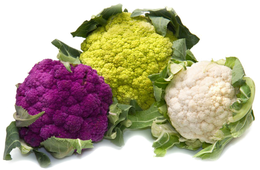 Cauliflower Png Hd Photo - Types Of Cauliflower And Broccoli (940x564), Png Download