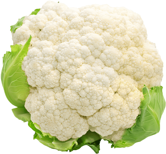 1 Head - Cauliflower - White Cauliflower (640x640), Png Download