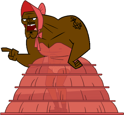 Chef In Western Red Dress - Total Drama Chef Dress (400x398), Png Download