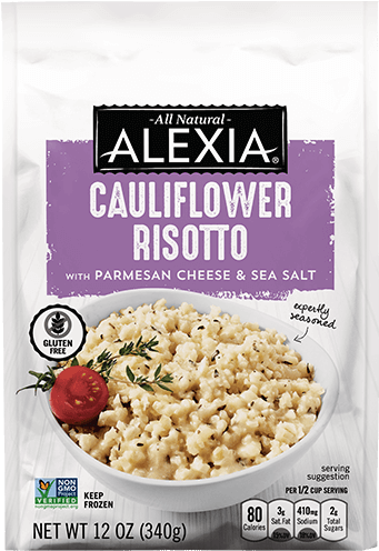 Cauliflower Risotto With Parmesan Cheese & Sea Salt - Alexia Fries, Yukon Select, Garlic, With Parsley (500x500), Png Download