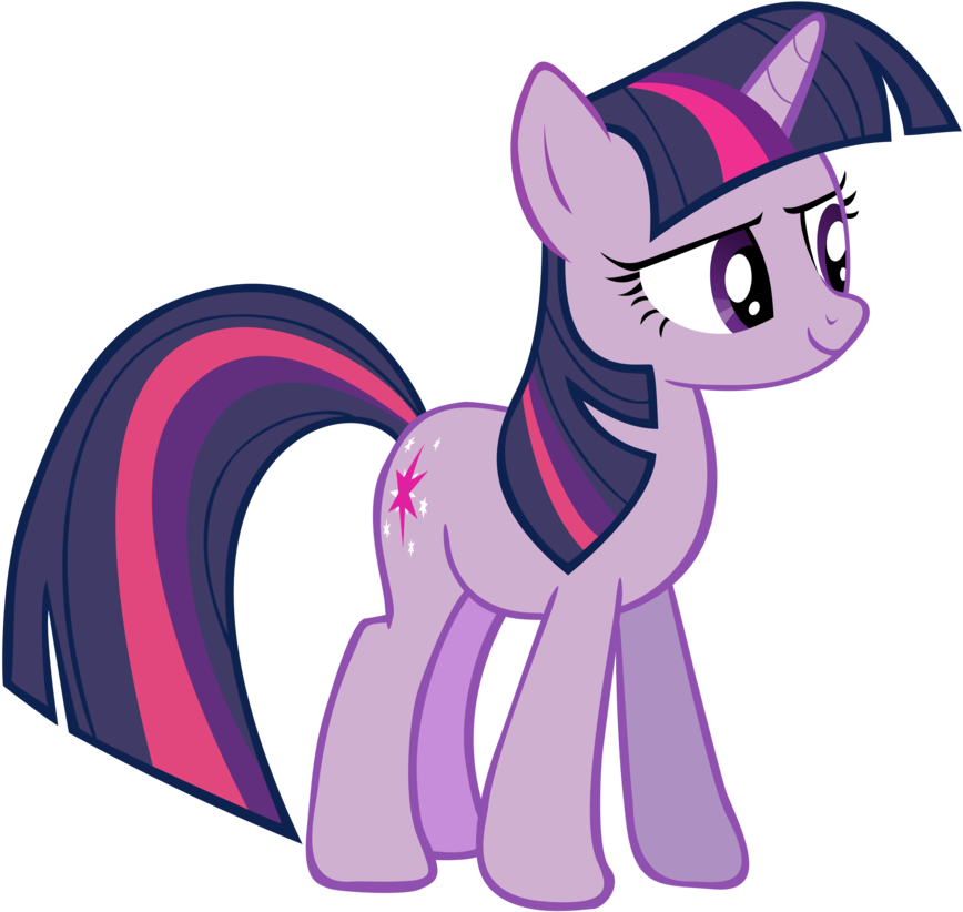Twilight Sparkle Vector By Fenixthefox93-d4pzah4 - My Little Pony White Background (900x856), Png Download