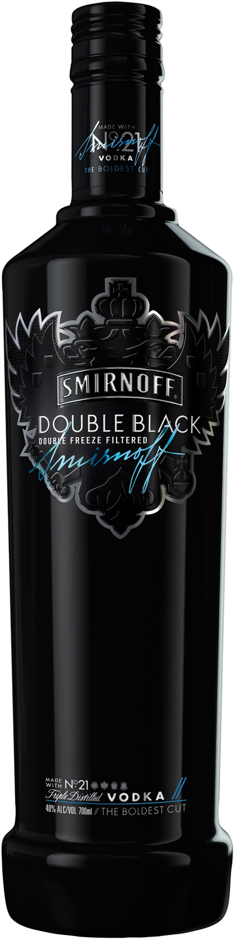 Double Black Vodka 700ml - Double Black Vodka (1600x2000), Png Download