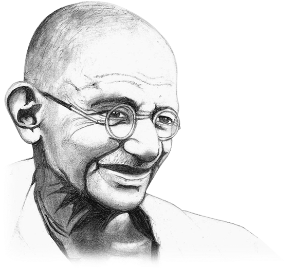 Poem On Mahatma Gandhi In Marathi (586x538), Png Download