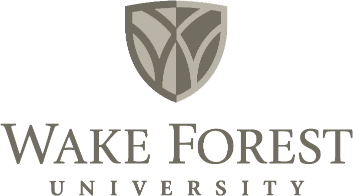 Wake Forest Logo Gray - Wake Forest University (864x550), Png Download