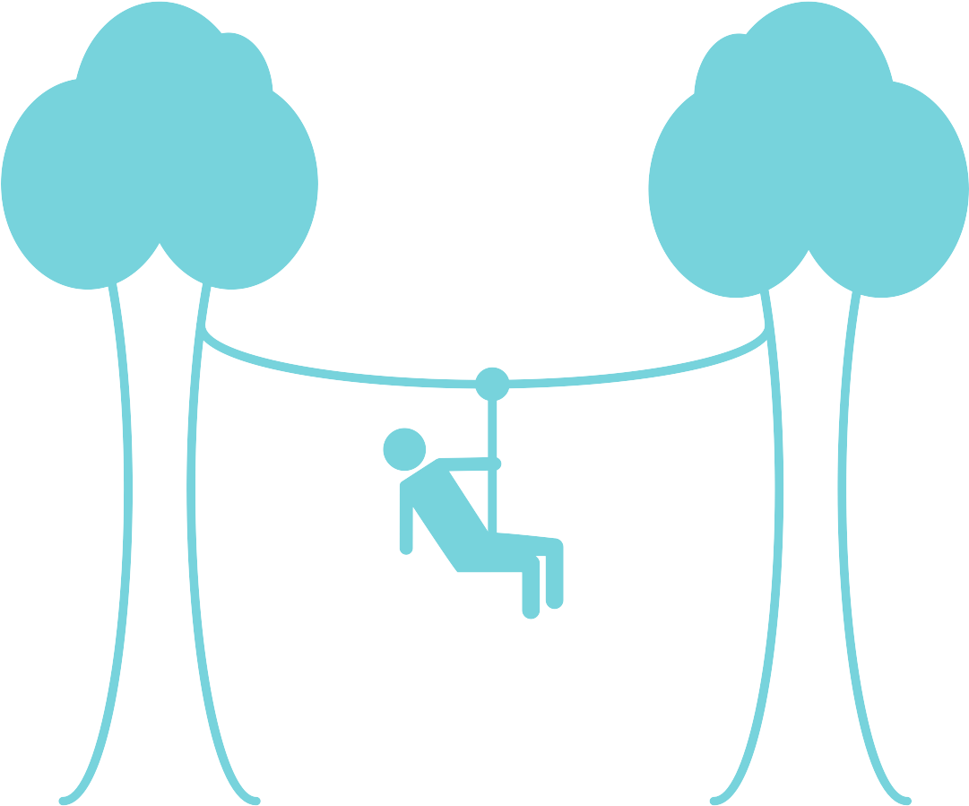 Get Excited For Zipline Week - Zipline Cartoon (1200x1200), Png Download