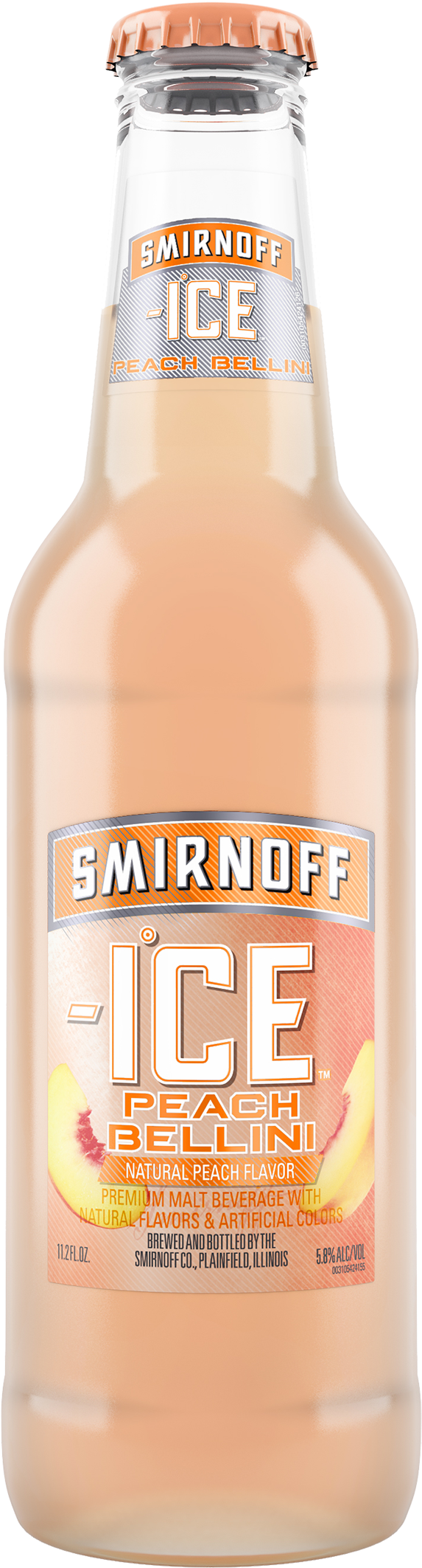 Smirnoff Ice Peach Bellini, 8 Oz Bottle - Smirnoff Ice Screwdriver (640x2160), Png Download