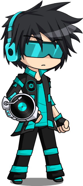 122 1474411444 - Gacha World Dj Lyte (334x674), Png Download