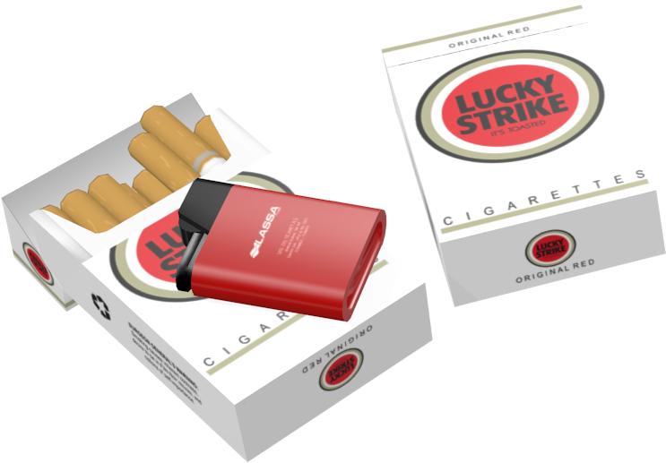 Lucky Strike For Euro Truck Simulator - Lucky Strike Cigarettes Png (895x640), Png Download