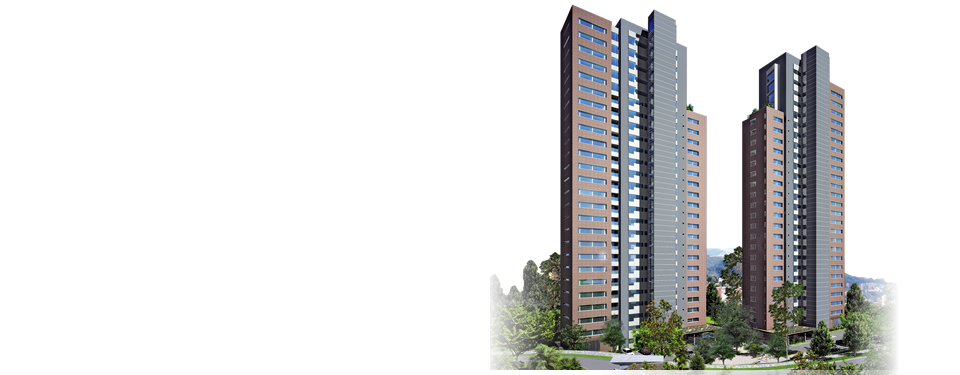 Paradisia Apartamentos - Edificios De Apartamentos Colombia (960x375), Png Download